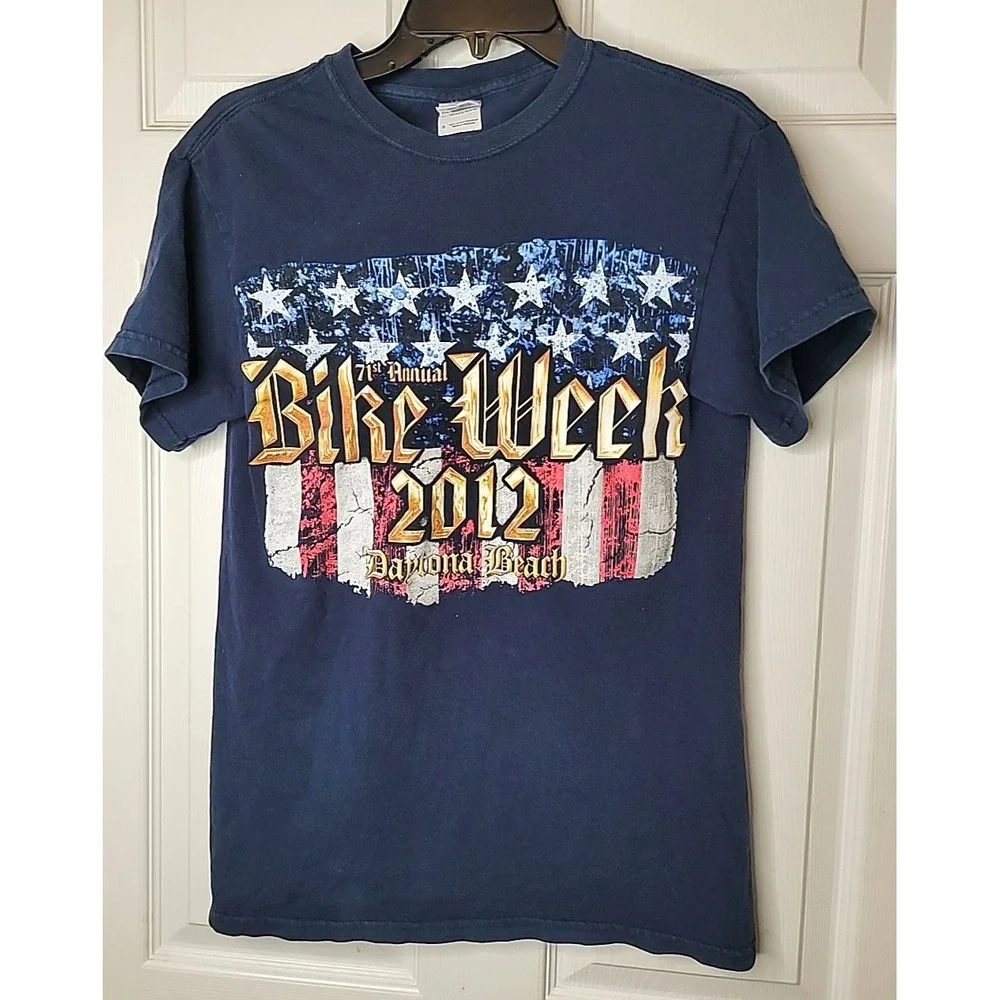 Bike Week 2012 Daytona Beach FL Motorcycle T-Shirt Men's Small Slick‎ Design